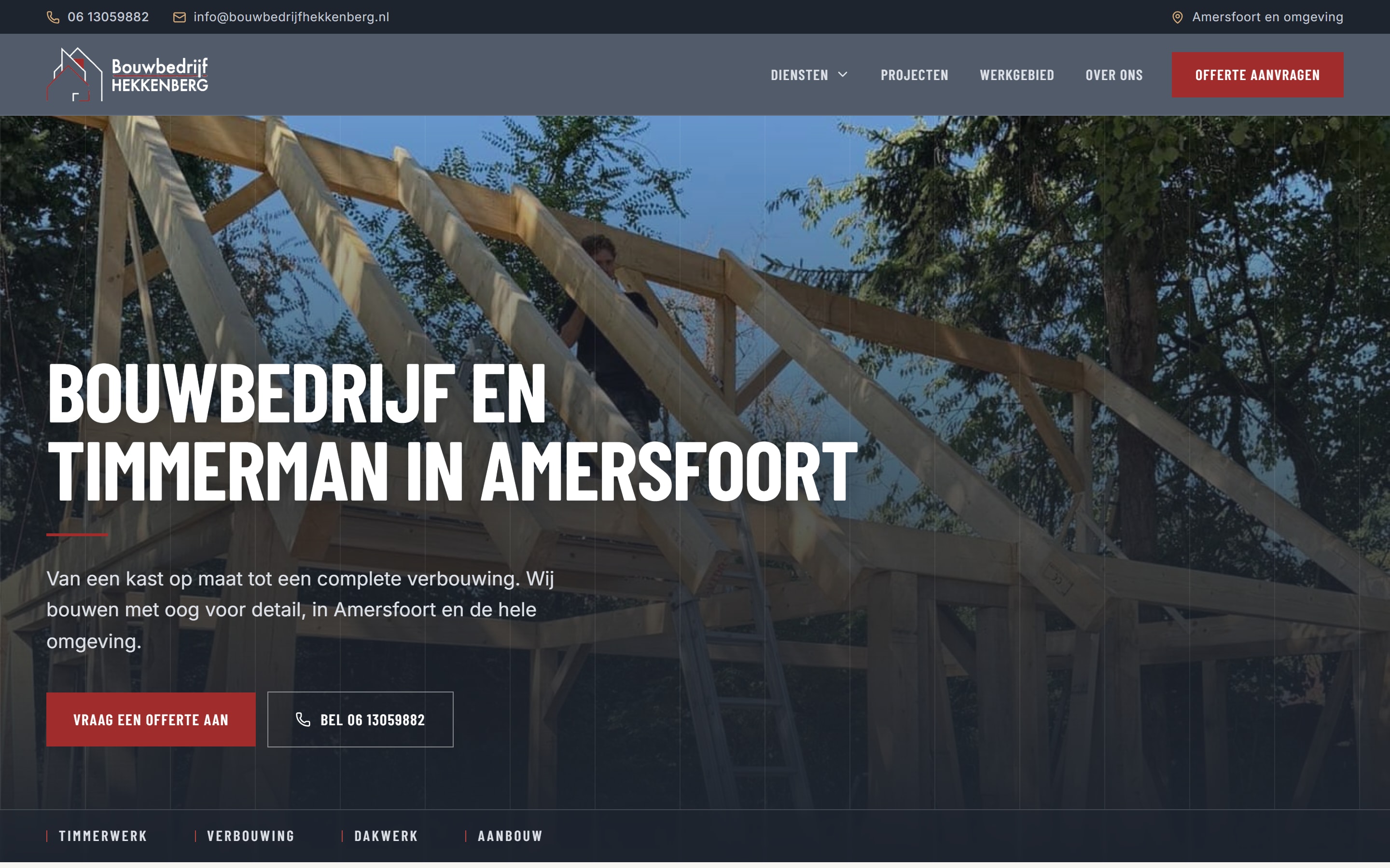 Homepage of bouwbedrijfhekkenberg.nl